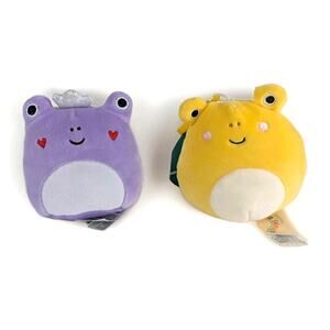 Squishmallows 3.5” Francine Purple Frog Keychain Plush Valentine’s & Leigh New